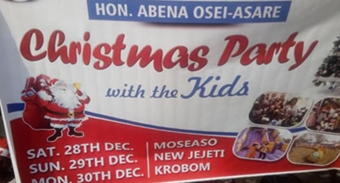 Atiwa East MP celebrates Christmas with children in her constituency