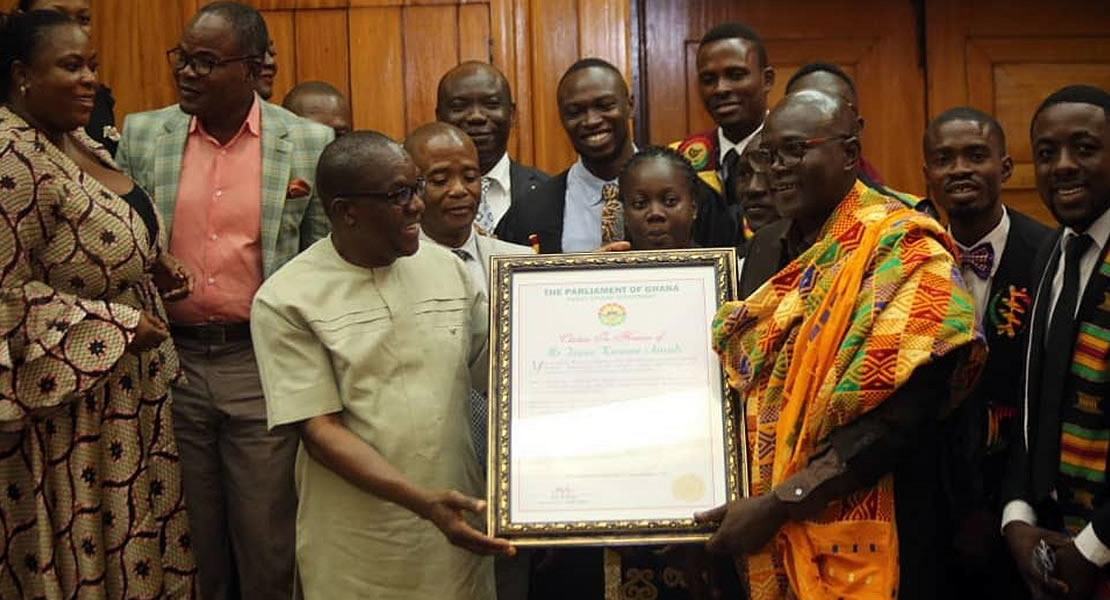 Parliament awards Kwame Ansah