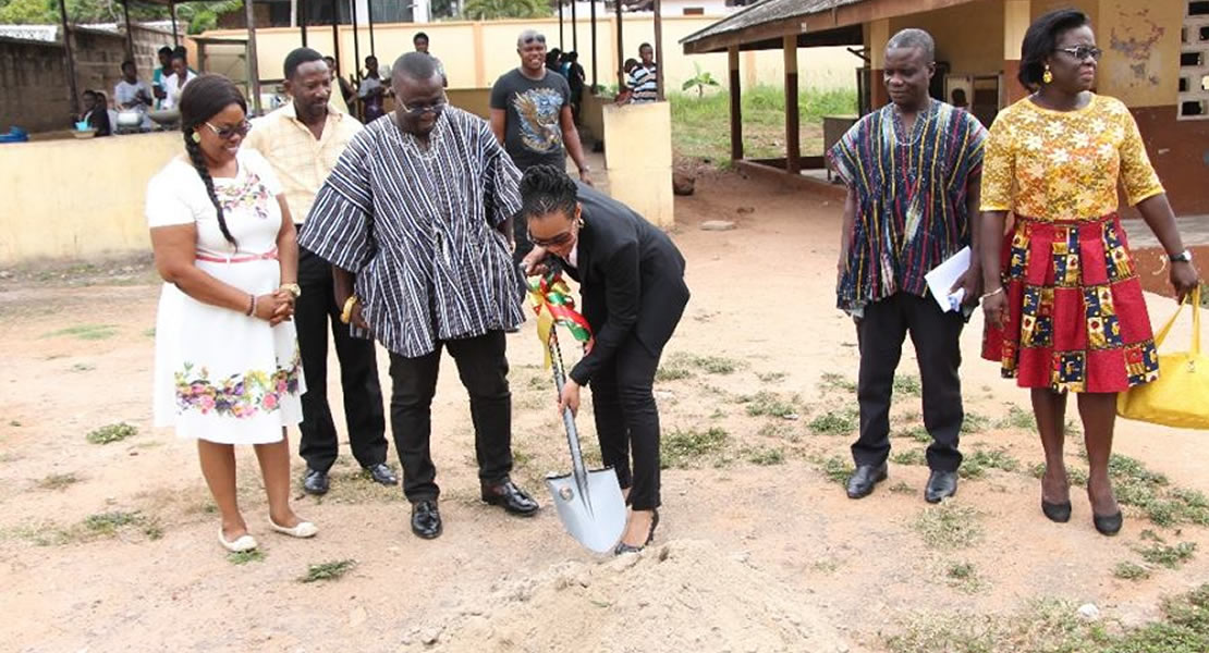 MP cuts sod for commencement of KG block