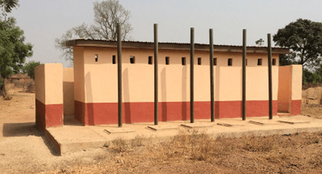 Keta MP completes 12-seater toilet facility for Weme