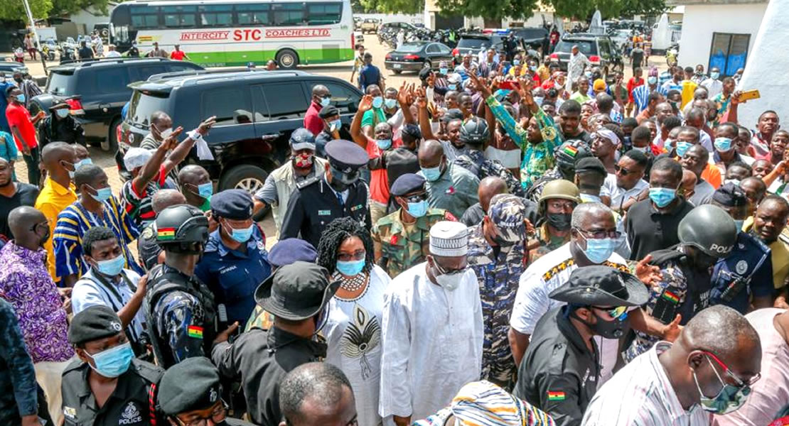 Bagbin storms home to a massive crowd