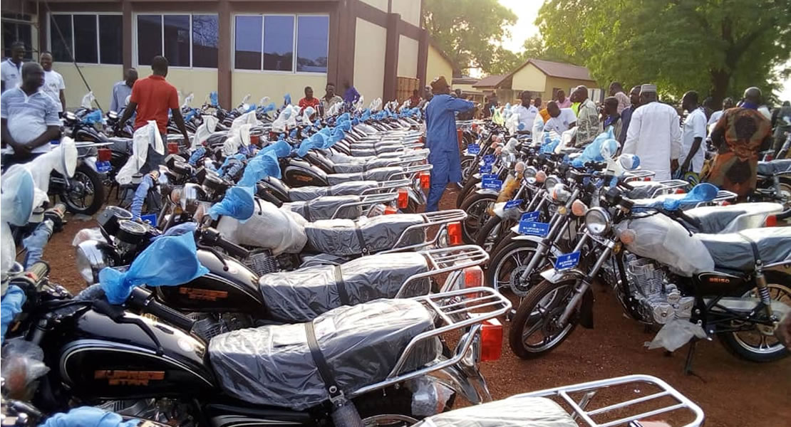 Salaga North MP assists teachers with motorbikes