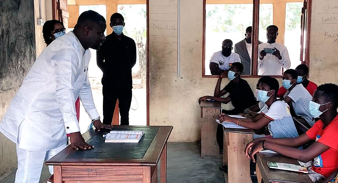 Nsawam/Adoagyiri MP visits final year SHS students as they prepare for WASSCE