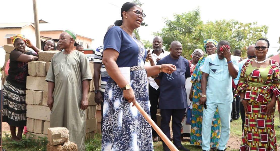 Akim Oda MP cuts sod for 3 new educational projects