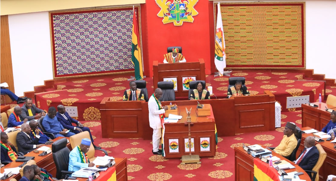 Parliament: E-levy reduced to 1 percent; GHC100 threshold maintained